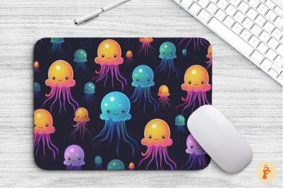 Cute Jellyfish Mouse Pad