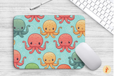 Kawaii Octopus Mouse Pad