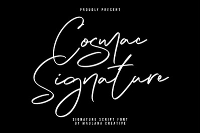 Cosmac Signature Handwritten Script Font