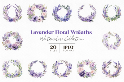 Lavender Floral Wreaths