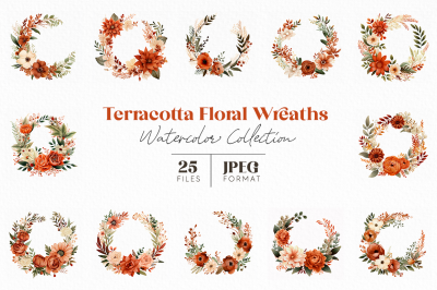 Terracotta Floral Wreaths