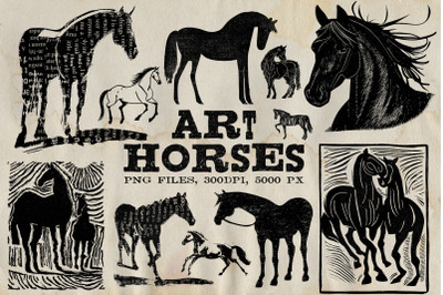Art Horses Png Graphics Collection