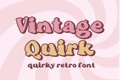 Vintage Quirk - A Handwritten Retro Font