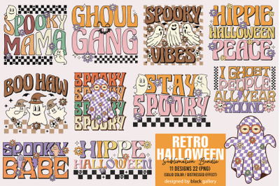 Retro Halloween Sublimation Bundle