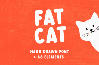 Fat Cat | Hand drawn font