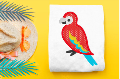 Parrot | Applique Embroidery