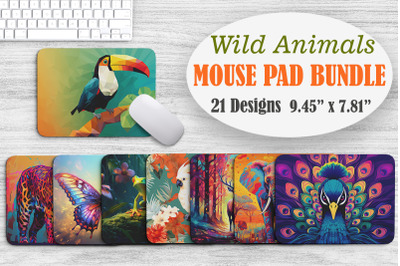 Wild Animals Mouse Pad Bundle