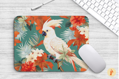 Mouse Pad Beautiful Tropical Cockatoo