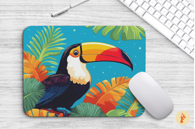 Mouse Pad Tropical Colorful Toucan