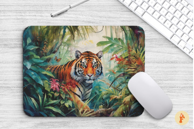 Mouse Pad Tiger In The Jungle