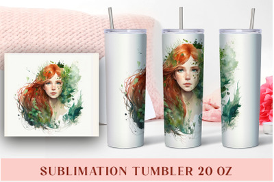 Mermaid Tumbler PNG Sublimation&2C; Skinny Tumbler Png