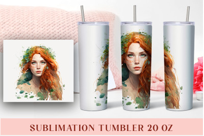 Mermaid Tumbler PNG |Sublimation Skinny Tumbler