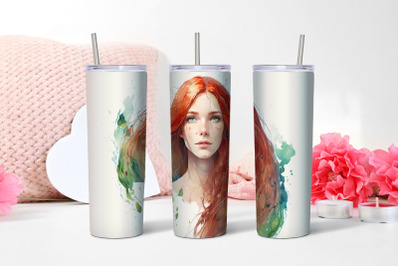 20 Oz Mermaid Tumbler Template&2C; Ocean Sunset Tumbler Wrap