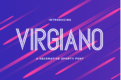 Virgiano - Decorative Sporty Font