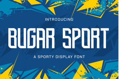 Bugar Sport - Sporty Display Font