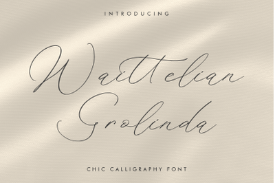 Waittelian Grolinda - Chic Calligraphy Font