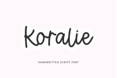 Koralie - Handwritten Script Font