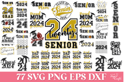 Senior 2024 SVG Bundle