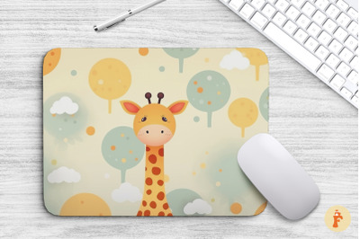 Mouse Pad Adorable Giraffe