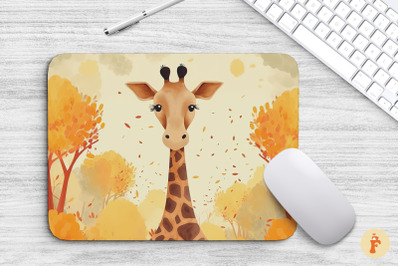 Mouse Pad Cute Cartoon Giraffe