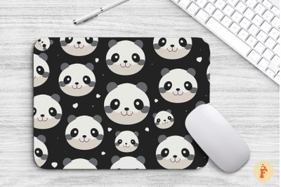 Mouse Pad Kawaii Panda Face