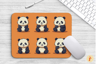 Mouse Pad Cute Panda