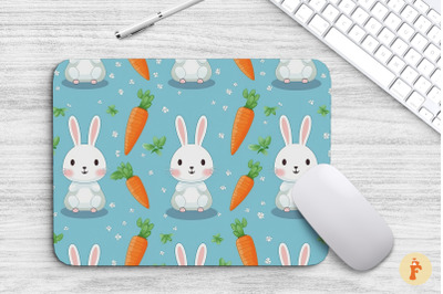 Mouse Pad Rabbit With Carrot