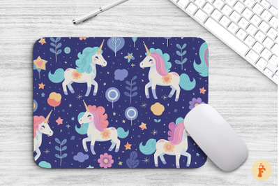 Mouse Pad Cute Cartoon Unicorns