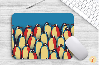 Mouse Pad Repetitive Penguins