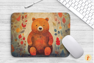 Mouse Pad Vintage Lovely Bear