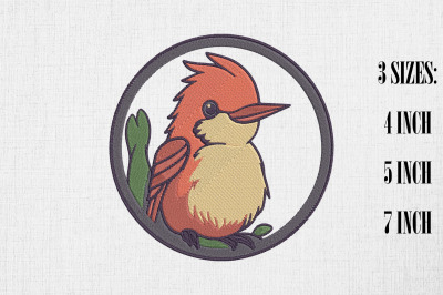 Cute Bird Embroidery Design