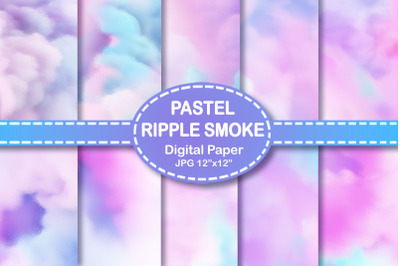 Pastel Smoke Digital Paper Ripple Effect Background