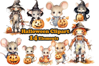 Halloween Clipart Cute Halloween Clipart Cute Scarecrow Png,
