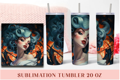 Anime Girl Tumbler Sublimation Tumbler Wrap