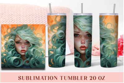 Anime Girl Tumbler Sublimation Tumbler Wrap