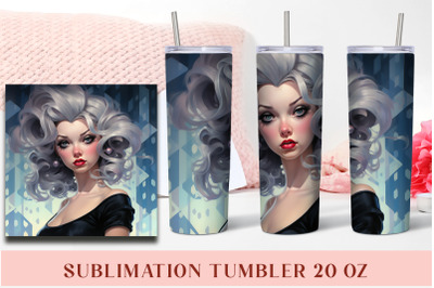 Anime Girl Tumbler Sublimation Tumbler Wrap