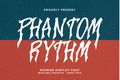 Phantom Rythm Horror Decorative Display Font