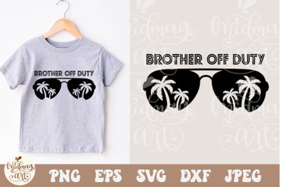 Brother off duty SVG PNG, Little Beach Boy svg, Retro, Baby, Toddler