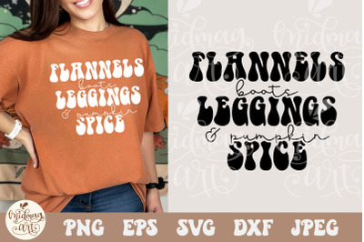 Flannels Boots Leggings And Pumpkin Spice SVG PNG, everything svg
