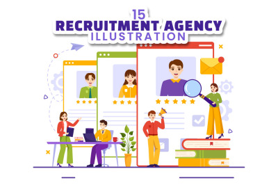 15 Recruitment Agency Illustration