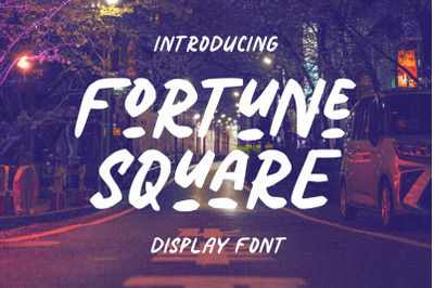 Fortune Square - Display Font