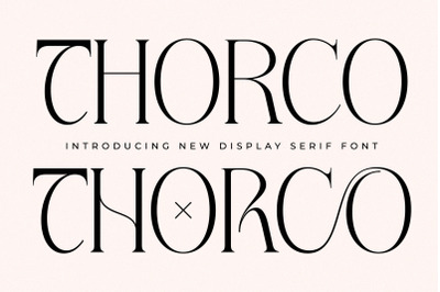 Thorco Typeface