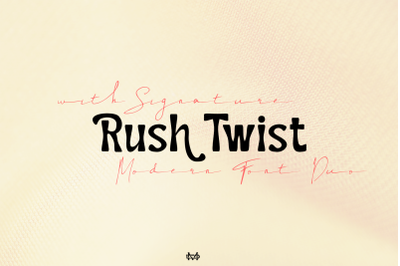 Rush Twist - Font Duo
