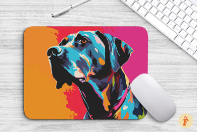 Mouse Pad Colorful Great Dane Dog