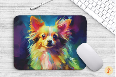 Mouse Pad Cute Longhair Chihuahua Dog