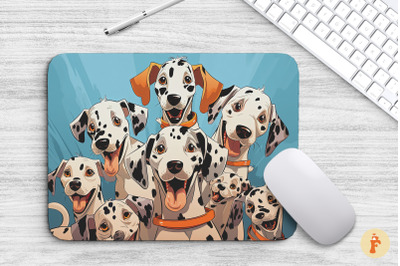 Mouse Pad Happy Dalmatian Puppies