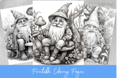 Forest gnome coloring pages