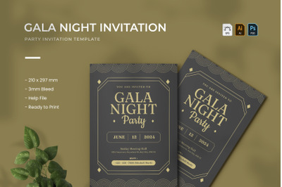 Gala Night - Party Invitation