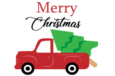 Christmas Tree Red Truck svg&2C; Christmas Tree Red Truck Cricut &2C;Christm