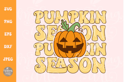 Pumpkin Season SVG PNG, Retro Fall svg, Autumn Svg, Groovy Fall